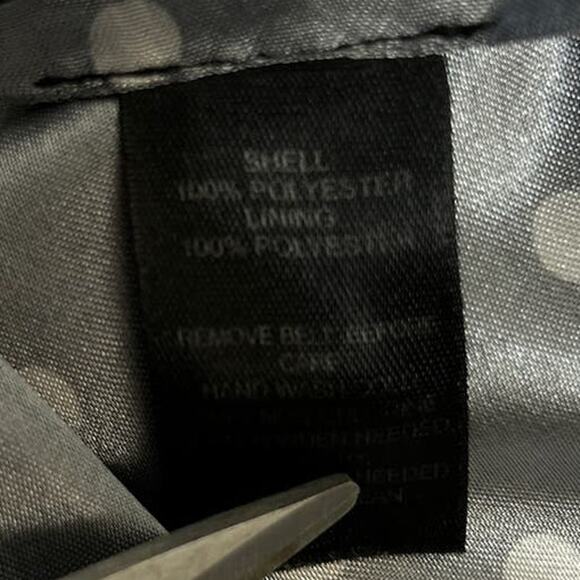 WHBM Asymmetric Dress Size 10 Black and White Polka Dot Twee Cocktail Preppy - Picture 10 of 10